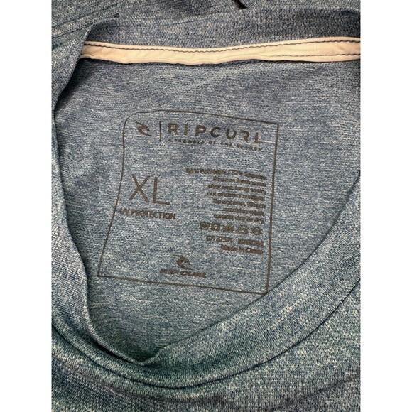 Rip Curl Men’s Long Sleeve UPF50 Relaxed Fit Rash Guard Shirt XL Blue - Picture 3 of 7